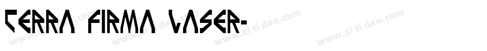 Terra Firma Laser字体转换